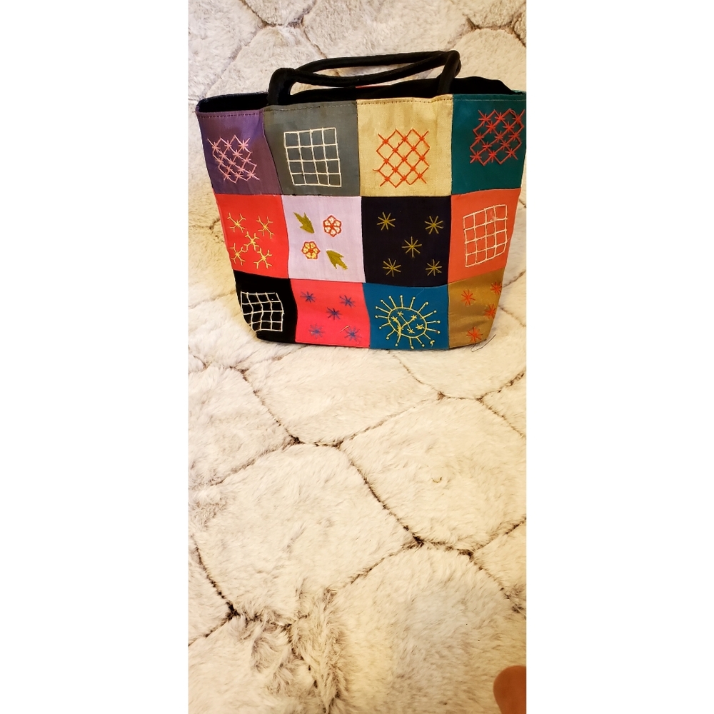 handmade patch work purse.